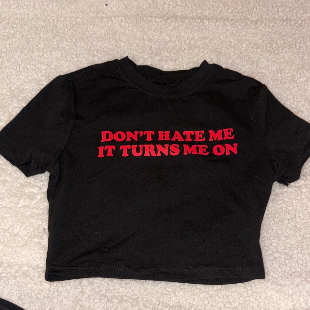 Black Crop T-Shirt